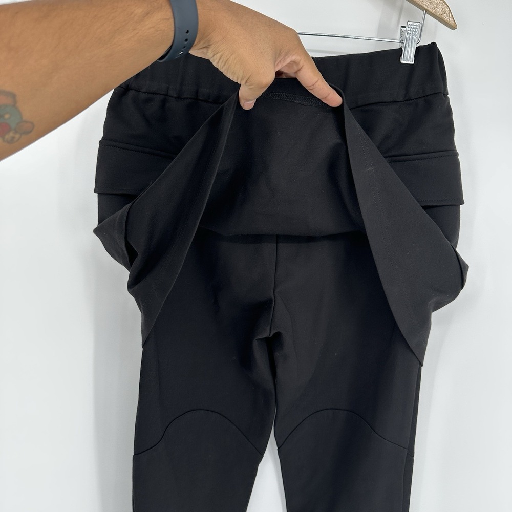 Orttu Medium NY Skirt Pants Jogger Black Men Avant-garde Elastic Waist Slim Cut - Picture 12 of 15